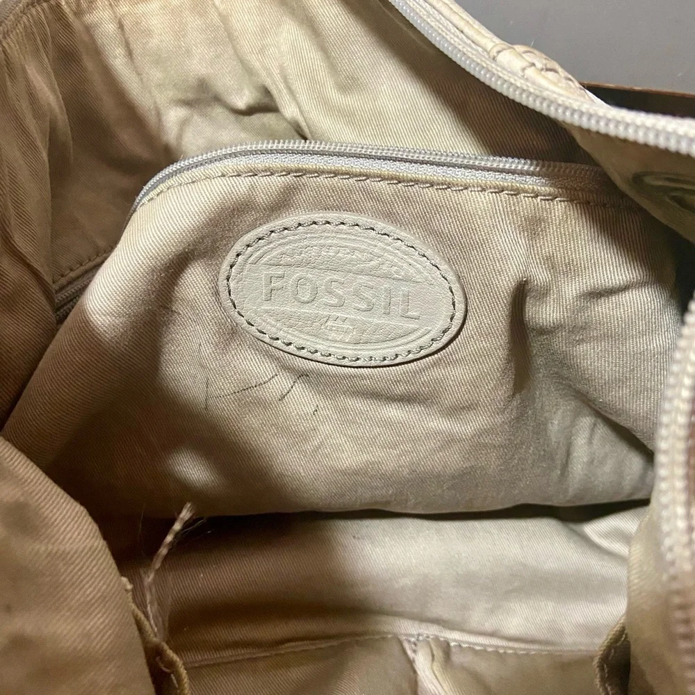 FOSSIL Leather Crossbody Satchel Bag - Picture 12 of 13